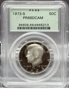 =+1973 S 50c PCGS PR68DCAM ケネディ ハーフダラー - #364