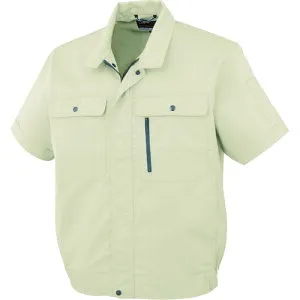 コーコス信岡（co-cos） 半袖ブルゾンH－190 5アイボリー 5L 【品番：H-190-5-5L】