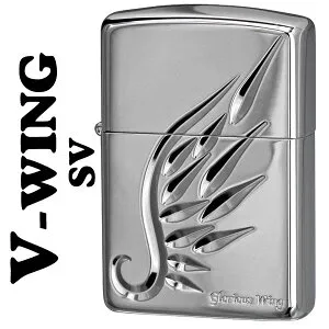 zippo アーマー ジッポ ライター レジェンド オブ シルバーポリッシュ仕上げ V-WING Vウイング ZIPPO armor 喫煙具 ロングセラー カッコイイ メンズ 羽 プレゼント 送料無料 【ネコポス可】