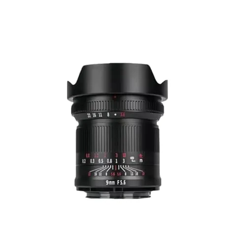カメラレンズ、 9mm F5.6 超広角プライムフルフレーム DSLR ミラーレスカメラ、互換性がありますSony E、Leica L、Canon RF、Nikon Z に対応 、?い?え(For E-mount)