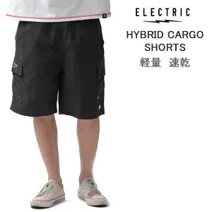 エレクトリック 速乾 涼しい ショートパンツ HYBRID CARGO SHORTS / BLACK (E26SP10) ハーフパンツ アパレル