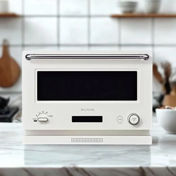 バルミューダ オーブンレンジ 20L 庫内フラット The Range K09A-WH ホワイト BALMUDA