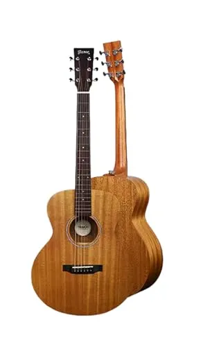 アコースティックギター オールソリッドアコースティックギタ 初心者 子供のギター 36インチ 旅行 (36インチ,TSmini11 グロッシートップシート/フルマホガニーコア)