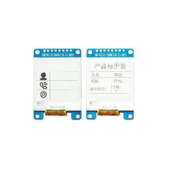 Taidacent 1.54 Inch Epaper Module EPD Epaper Screen Shelf Label Electronic E-Ink Display 200x200 3.3v SPI Black White Color Support Partial R_並行輸入