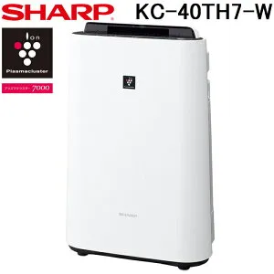 (LINEクーポン有)シャープ KC-40TH7-W 加湿空気清浄機 プラズマクラスター7000 ホワイト系 空気清浄18畳 加湿11畳まで 家電 ウイルス 花粉対策 SHARP