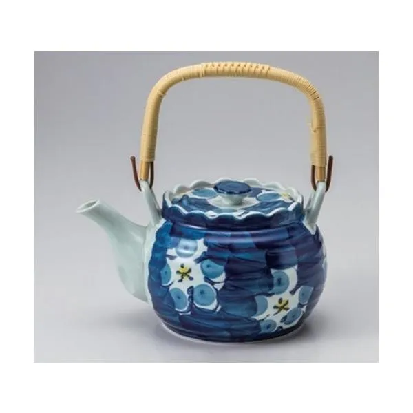 ☆ 有田焼土瓶 ☆大梅8号土瓶 (M) [ 15 x 11cm (1200cc) 735g ] 【 料亭 旅館 和食器 飲食店 業務用 】