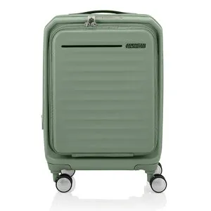 スーツケース キャリーケース 機内持ち込み Sサイズ フロントオープン PC収納 約38～43L 拡張 1～3泊 ハード USBポート付 TSAナンバーロック付 海外 旅行 出張 アメリカンツーリスター FRONTEC SPINNE