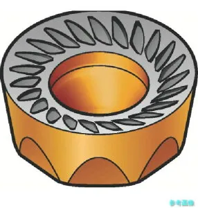 SANDVIK RCKT 12 04 MO-WM(235) コロミル200 フライス加工用チップ(350) 235 【10個】