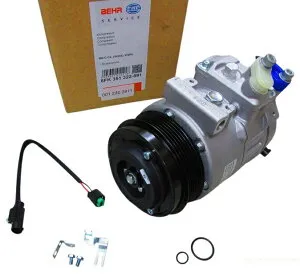 BEHR製 エアコンコンプレッサー ACコンプレッサー 001-230-2811 0012302811／ベンツ W220 Sクラス W215 CLクラス R230 SLクラス W203 Cクラス W209 CLKクラス W163 MLクラス W463 Gクラス