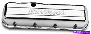 エンジンカバー エンジンバルブカバーセットシグネチャーシリーズEdelbrock 4480 Engine Valve Cover Set Signature Series Edelbrock 4480【並行輸入品】