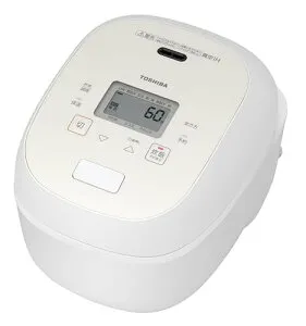 TOSHIBA(東芝) 炊飯器 炎匠炊き 5.5合 RC-10RWA(W) グランホワイト 真空IH rice cooker 日本製 真空ひたし 早炊き 真空保温白米40時間 お手入れ簡単