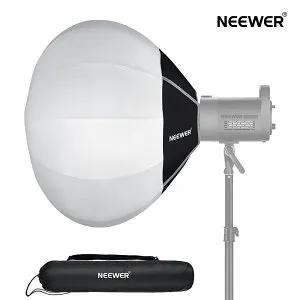 【P5倍+500円OFF券】NEEWER BASICS 65cmソフトボックス ランタン クイックリリース 360° ライトディフューザー Bowensマウント ナイロン合金製 軽量 定常照明LEDライト/スタジオ撮影/ビデオ録画/生放送