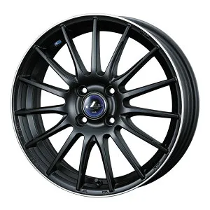 WEDS LEONIS NAVIA 05 アルミホイール1本 16X5.0J 4H PCD100 +45 (マットブラックリムポリッシュ MBP) ウェッズ レオニス ナヴィア 4本購入で送料無料