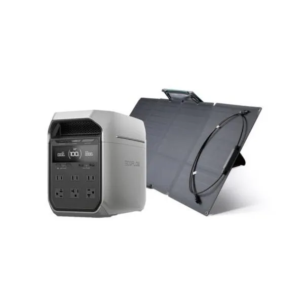 エコフロー(EcoFlow) EcoFlow EFDELTA3P-JP DELTA 3 Plus ポータブル電源 1024Wh + EcoFlow 110Wソーラーパネル EcoFlow専用セット