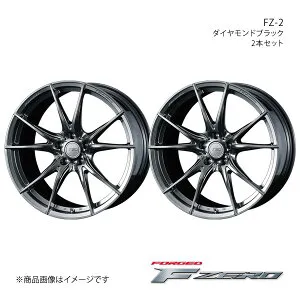 F ZERO/FZ-2 WRX S4 VBH ホイール 2本セット 0039003×2【18×8.0J 5-114.3 INSET45 ダイヤモンドブラック】