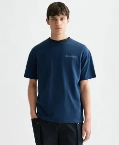 スコッチアンドソーダ メンズ トップス Tシャツ SCOTCH & SODA Men's Chest Artwork Regular-Fit-Shirt Pageant Blue ブルー