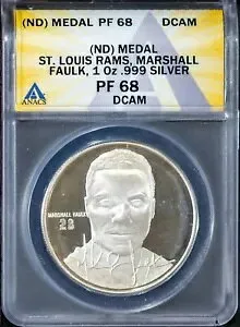ND シルバーメダル マーシャル フォーク ラムズ #0618 PF 68 DCAM ANACS # 7695800 + ボーナス