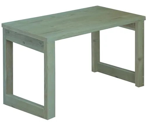 WOODPRO 古材 コの字デスク 幅94cm 高さ60cm 奥行50cm 屋内用灰緑（はいりょく） 足場板古材 机 パソコンデスク 木製 オフィスデスク オーダーサイズ ヴィンテージ 受注生産