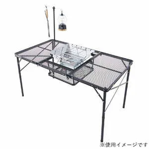 ロゴス アウトドア用品 ギア アイアンメッシュ 3FD BBQテーブル 13070-BC 73581002