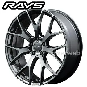 RAYS HOMURA 2x7FT 18インチ 7.5J PCD:108 穴数:5 inset:48 ブラッククロームコーティング (YNJ) [ホイール1本]