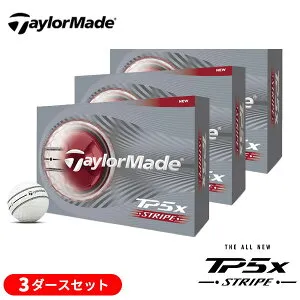 【3ダースセット】テーラーメイド(TaylorMade) 2026 TP5x ストライプ ゴルフボール 3ダース(36球) 2026年モデル (日本正規品)