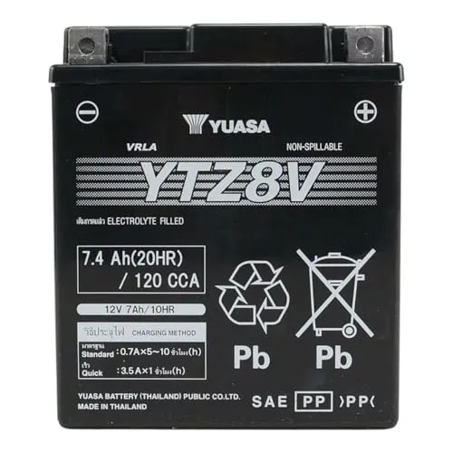 タイユアサ THAI YUASA YTZ8V 液入り充電済 GS YUASA GTZ8V 台湾ユアサ TTZ8V ベトナムGS GT7A-H 古河電池 FTZ8V AZバッテリー ATZ8V互換
