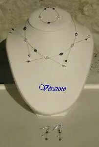 【送料無料】ジュエリー・アクセサリー ブライドメイドparure etincelle enfant blanc, noir reflet gris, demoiselle dhonneur