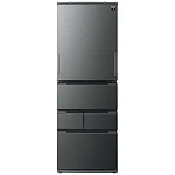 SHARP(シャープ) プラズマクラスター冷蔵庫 ダスクダークメタル SJ-MW46P-H ［幅65cm /457L /5ドア /左右開きタイプ］ 【基本設置料金セット】