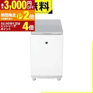 【最大3,000円OFFクーポン有・最大PT2倍／お買い物マラソン】全国設置無料 シャープ 洗濯機 ES-PW11K | SHARP ES-PW11K-S 縦型洗濯乾燥機 洗濯11.0kg 乾燥6.0kg
