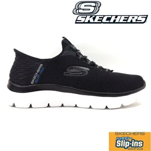 SKECHERS SUMMITS-HIGH RANGE 232457W ブラック(BLK) ビッグスケッチャーズ スニーカー スリップインズ サミッツ ハイ レンジ ウォッシャブル メンズ スリッポン ハンズフリー 軽量 ワイドフィット ビッ
