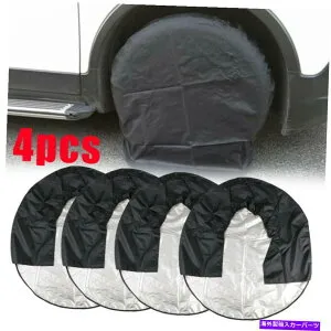 Wheel Covers Set of 4 4ホイールタイヤタイヤカバーRVトレーラーカンペール日プロテクター32 アクセサリーのセット Set Of 4 Wheel Tyre Tire Cover RV Trailer Camper Sun Protector 32 Accessories 【並行輸入品】