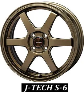 【アルミホイール単品4本価格】【13インチ】【J-TECH S-6/ジェイテックS-6】【13X4.00B 4穴 PCD：100】【軽自動車全般】表示は4本価格です