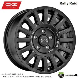 【最大P25倍】 18インチ OZ Racing PERFORMANCE SUV & OFF-ROAD RALLY RAID 18x8.5J 5/130 +32 Matt Black オーゼットレーシング ラリーレイド マットブラック新品アルミホイール1本価格 [4本購入で送料無料]