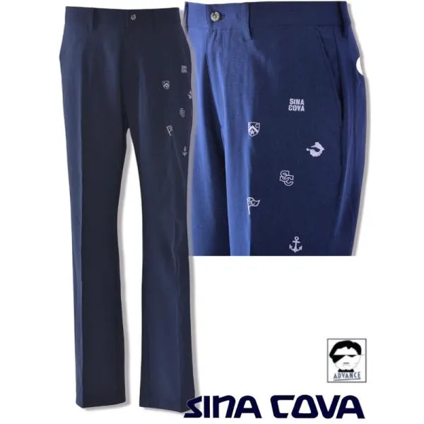 シナコバ sinacova 2025新作春夏 ゴルフ メンズ アウトレット ちょいワル ゴルフウェア 大きいサイズ 送料無料 ノータックパンツ 25155010