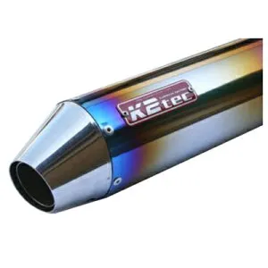 K2tec(ケイツーテック) GPスタイル STDチタンサイレンサーMotard 520mm/φ100/60.5/ スプリングフックタイプ gpsmo-52t6h5 バイク スリップオンマフラー・サイレンサー