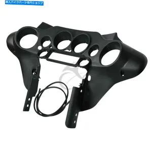 Inner Fairing ハーレー・エレクトラマグライドストリートグライド1996-2013のための黒の正面内側フェアリングフィット Black Front Inner Fairing Fit For Harley Electra Glide Street Glide 1996-2013【並行輸入品】