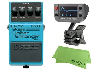 BOSS ボス Bass Limiter Enhancer LMB-3 + KORG AW-OTB-POLY + マークスオリジナルクロス セット コンパクトエフェクター