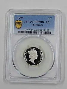1995 5C PCGS PR69DCAM バミューダ