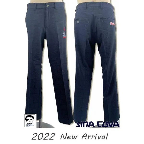 シナコバ ゴルフ メンズ ロングパンツ 2022春夏新作 sinacova 大きいサイズ 送料無料 ちょいワルおやじ 無料ラッピング 22155020-920