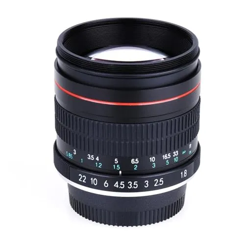 レンズ、 85mm F/1.8 ポートレートレンズ プライムカメラ、互換性がありますNikon D90 D800 D7100 D5100 D3100 D3300 D3400 D3200 D7500 D5200に対応 、写真用