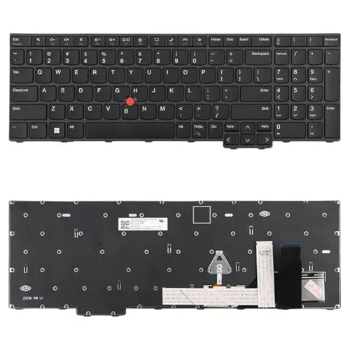 ノートパソコンの部品 米国バージョン バックライト付きノートパソコン キーボード ポインティング付き for Lenovo Thinkpad T16 Gen 1 P16S Gen 1 L15 Gen 3用