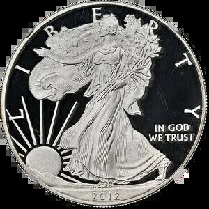 2012-S シルバー アメリカンイーグル $1 NGC PF70 ウルトラカメオコイン＆通貨セットラベル