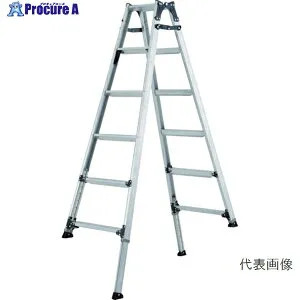 アルインコ 伸縮脚付きはしご兼用脚立(踏ざん幅60mm・各脚441mm伸縮) PRT210FX 1台 【法人送り限定商品】 ■▼820-2642