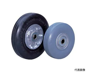 カナツー ゼロプレッシャータイヤ 車輪 許容荷重95kgf 車輪径D200mm 1個 ZP8X2.00MS-BK
