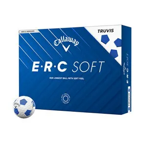 新作 キャロウェイ ゴルフ E・R・C ソフト トゥルービス ボール ERC SOFT BALL 25年モデル 1ダース 12球 ホワイトブルー イエローブラック Callaway TRUVIS 25EB
