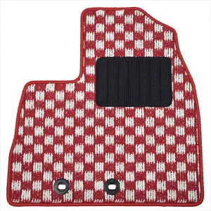 フロアマット(1台分) レクサス LS500・LS500h チェック柄紅白
