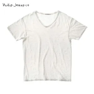 【ポイント10倍 4/24 20:00～4/27 9:59】 ヌーディージーンズ Tシャツ 正規販売店 Nudie Jeans 半袖Tシャツ ヌーディージーンズ Loose Tee White 131404
