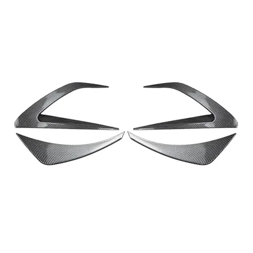 ボンネットエアインテークデコレーション マツダに適合 MX-5 MX5 ND ミアータに適合 2016-2025 フロントバンパーサイドエアベントトリムフォグライトカバーインテークフレーム サイドベントデコレーション(4x Carbon Look-A)