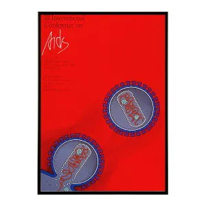 Third_International_Conference_on_AIDS超古いポスター 復刻 デジタルリマスター 古典 アンティーク 中世 昭和 大正 歴史 インテリア おしゃれ プリントポスター フォト オシャレ アート モダン【bn-poste