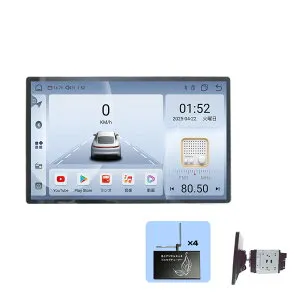 カーナビ 2DIN Android13 11.5インチ 大画面 タッチパネル【4GB+64GB/8コア】地デジ フルセグチューナー4×4セット CarPlay Android Auto WiFi Bluetooth USB HDMI iPhone/Android無線接続 ラジオ対応 1年保証